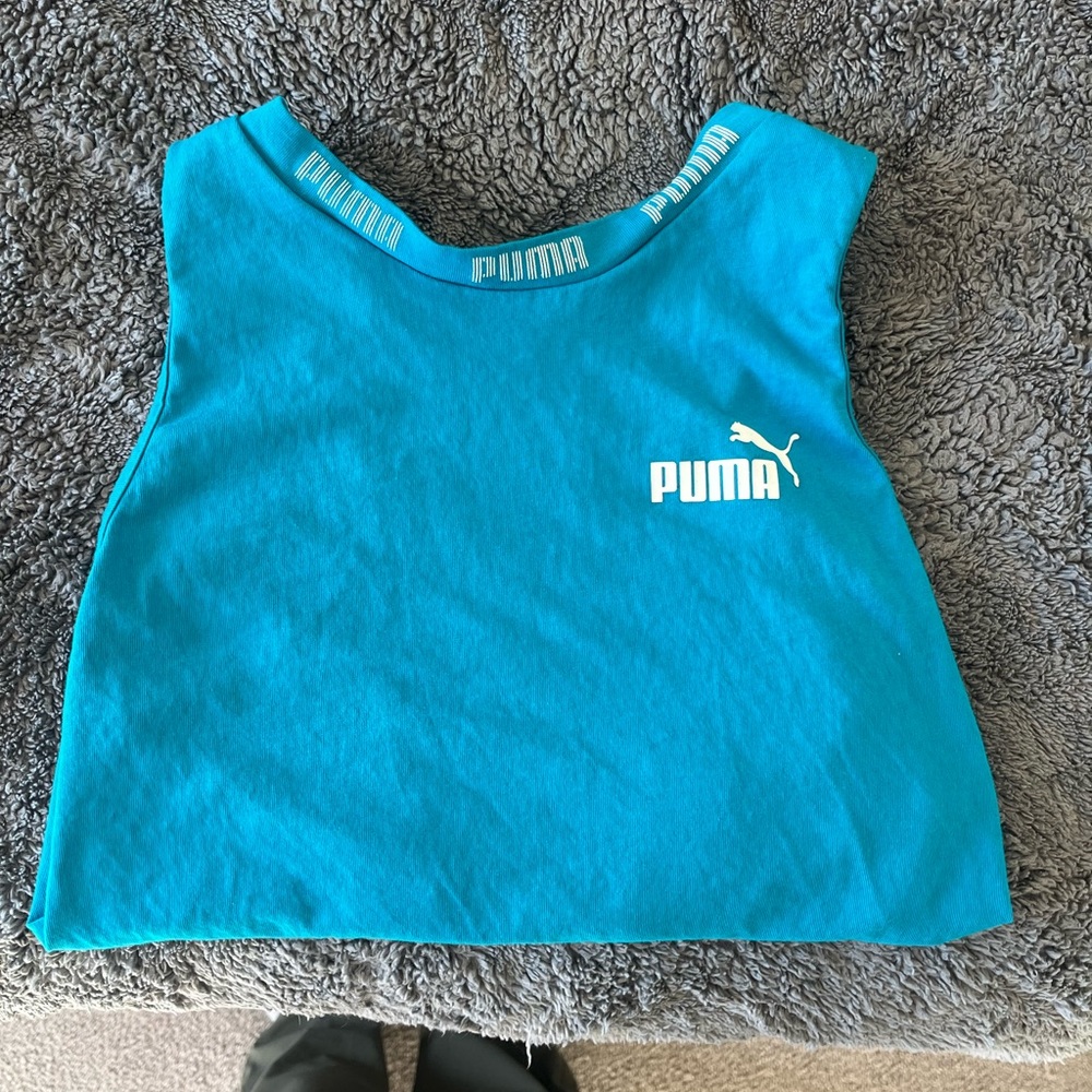 PUMA women’s Teal Tank Top